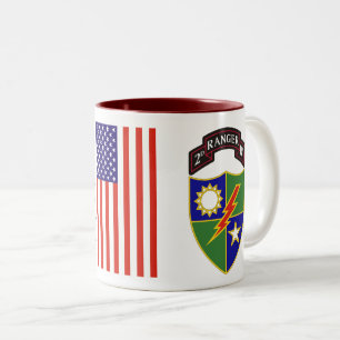 Caneca De Café Em Dois Tons Batalhão de segundos - 75º Regimento de Ranger Mug