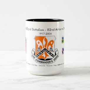 Caneca De Café Em Dois Tons Batalhão de Sinal 82º Batalhão Histórico de Ca