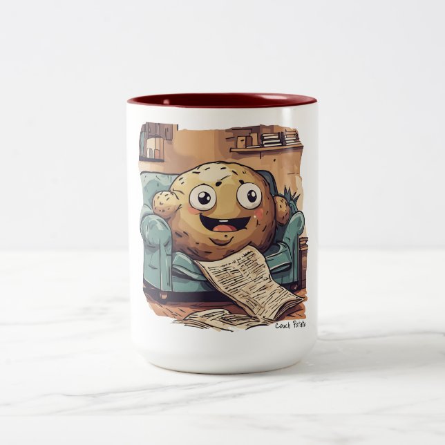 Caneca De Café Em Dois Tons Batata de sofá (Centro)