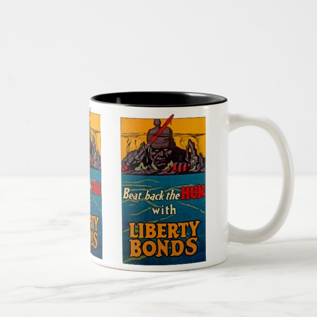 Caneca De Café Em Dois Tons Bater De Volta A Arma (Direita)
