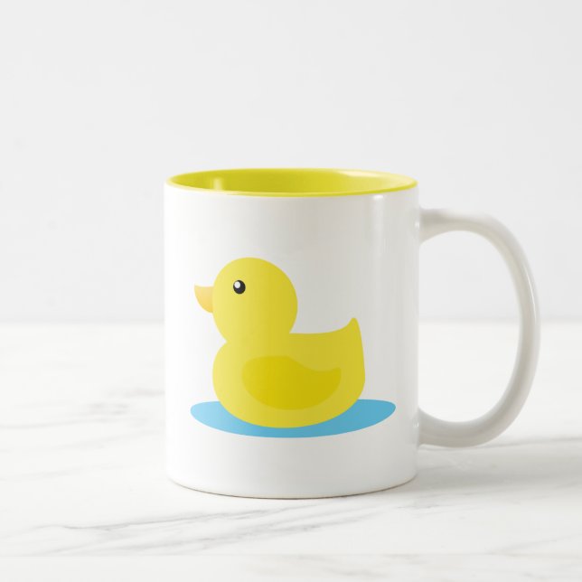 Caneca De Café Em Dois Tons Bath Time Yellow Duck (Direita)