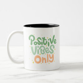 Caneca De Café Em Dois Tons Batidas bonitas Positivas Apenas Mug
