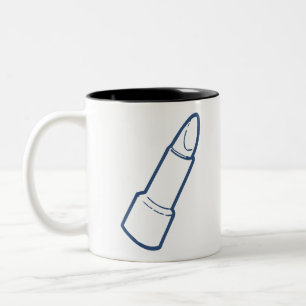 Caneca De Café Em Dois Tons Batom