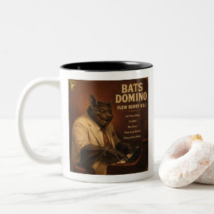 Caneca De Café Em Dois Tons Bats Domino Álbum: uma Paródia