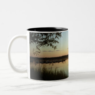 Caneca De Café Em Dois Tons Bayside Boats Mug