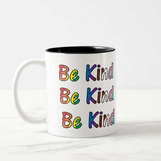 Caneca De Café Em Dois Tons Be Kind (Esquerda)