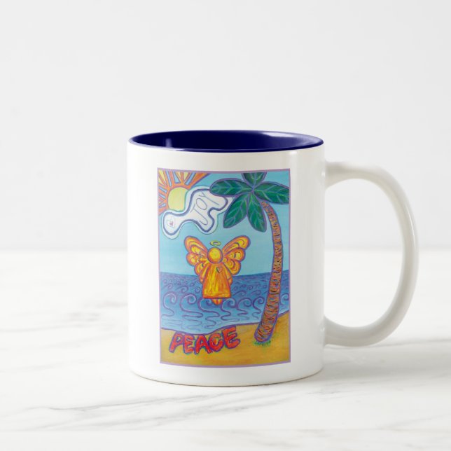 Caneca De Café Em Dois Tons Beach Angel (Direita)