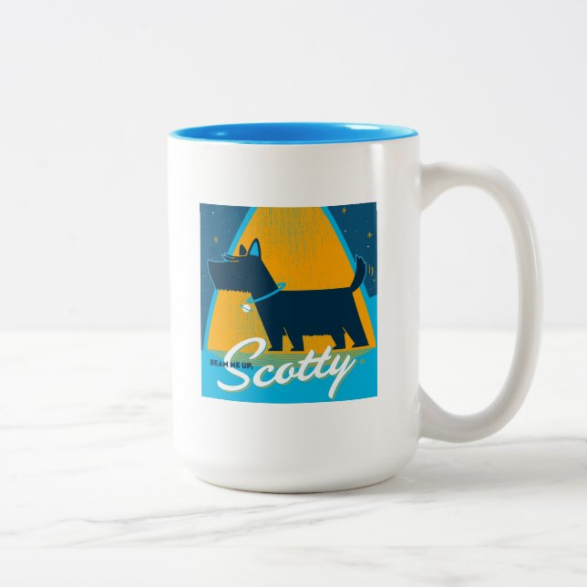 Caneca De Café Em Dois Tons Beam Me Up Scotty (Direita)