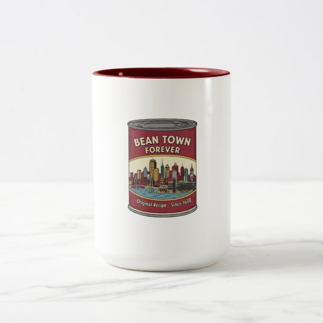 Caneca De Café Em Dois Tons Bean Town Forever Boston (Centro)