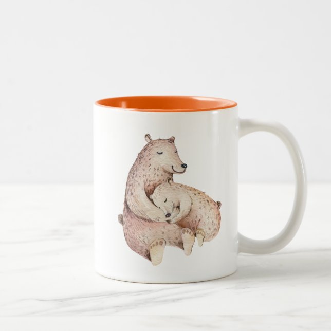 Caneca De Café Em Dois Tons Bear Bear Mama Bear Café Mug (Direita)