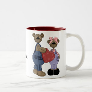 Caneca De Café Em Dois Tons Bear Sweeartable Coffee/Tea Mug