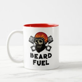 Caneca De Café Em Dois Tons BEARD FUEL Engraçado Presente de Piada masculino