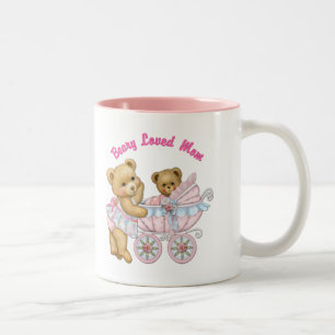 Caneca De Café Em Dois Tons Beary amava a mãe
