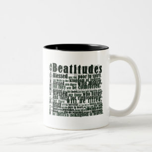 CANECA DE CAFÉ EM DOIS TONS BEATITUDES