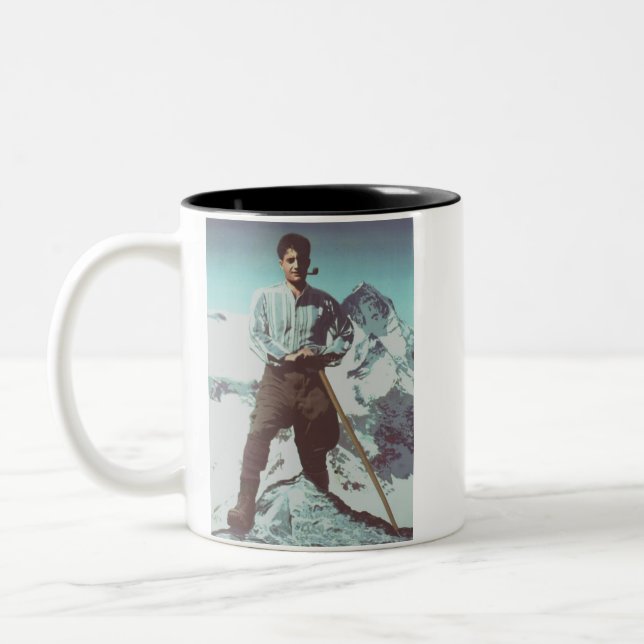 Caneca De Café Em Dois Tons Beato Pier Giorgio Frassati (Esquerda)