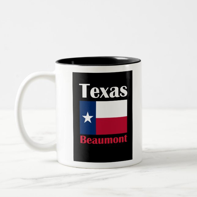 Caneca De Café Em Dois Tons Beaumont TX (Esquerda)