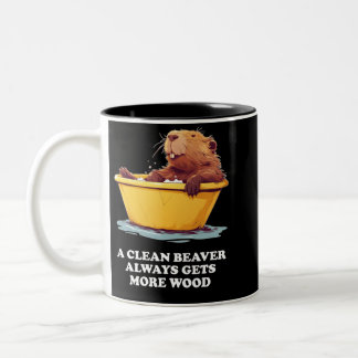 Caneca De Café Em Dois Tons Beaver Lover Bath