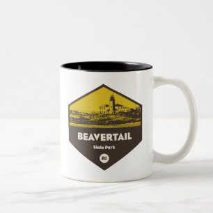 Caneca De Café Em Dois Tons Beavertail State Park Rhode Island