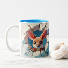 Caneca De Café Em Dois Tons Bebê Cachorro Cachorro Quente Cachorro Cachorro