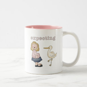 Caneca De Café Em Dois Tons Bebê esperado - Camisetas e presentes