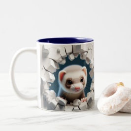Caneca De Café Em Dois Tons Bebê-Ferão-De-Coca-Quente 3D