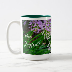 Caneca De Café Em Dois Tons Bebê Joyful Mug - Deliciosa Design de abelhas e Bl