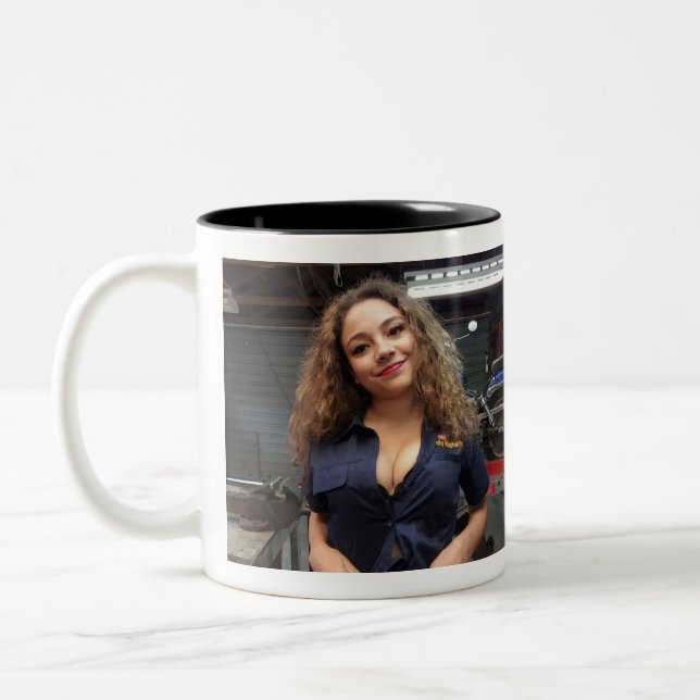 Caneca De Café Em Dois Tons bebendo de Jade de Garota Oficial (Esquerda)