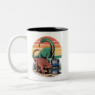 Caneca De Café Em Dois Tons Bebendo Diesel