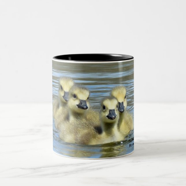 Caneca De Café Em Dois Tons Bebês (Centro)