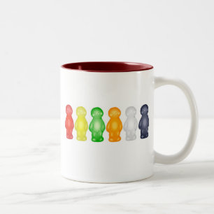 Caneca De Café Em Dois Tons Bebês da geléia