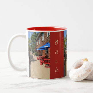 Caneca De Café Em Dois Tons Beco traseiro