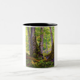 Caneca De Café Em Dois Tons Beech Trees in the Forest (Woodland) (Paul Ranson)