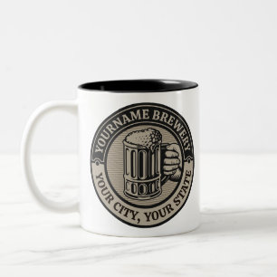 Caneca De Café Em Dois Tons Beer Breeke Personalizado Brewery Big Mug