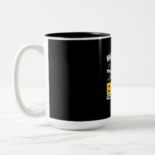 Caneca De Café Em Dois Tons Beer Drinker Baseball Beball Humor Aniversário