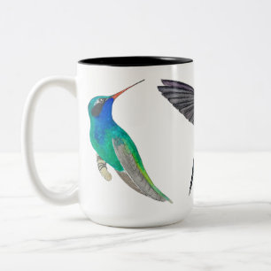 Caneca De Café Em Dois Tons Beija-flores