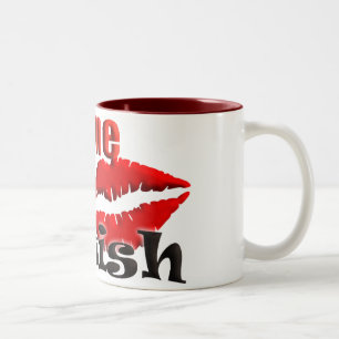 Caneca De Café Em Dois Tons Beije-me Sou Judeu
