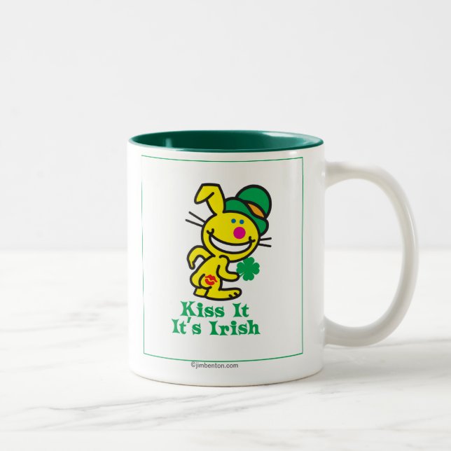 Caneca De Café Em Dois Tons Beije-o (Direita)