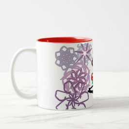 Caneca De Café Em Dois Tons Beijo de Férias