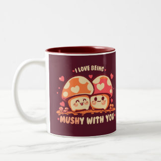 Caneca De Café Em Dois Tons Being MUSHy with you