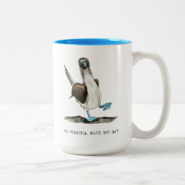 Caneca De Café Em Dois Tons Bela Afirmação De Pássaros Coffee De Dois Tons