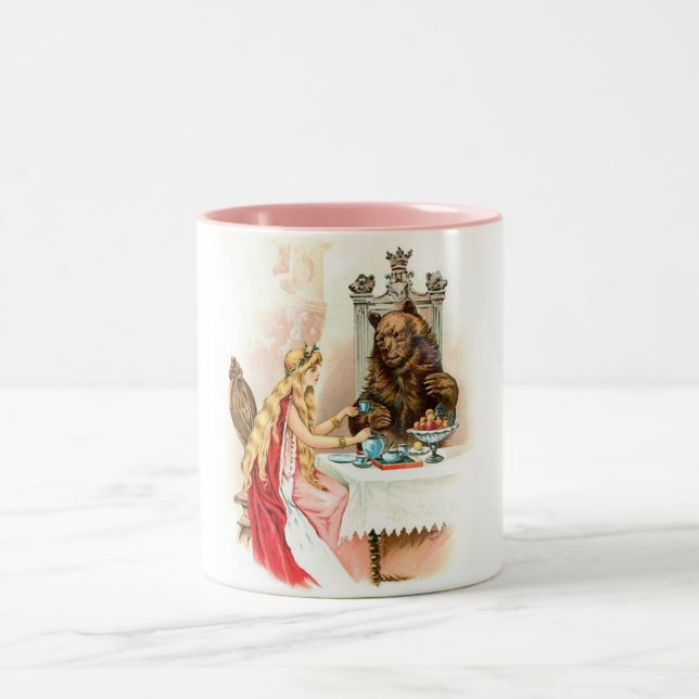 Caneca De Café Em Dois Tons Bela e o café da Besta (Centro)