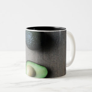 Caneca De Café Em Dois Tons Belas Frutas E Vegetais