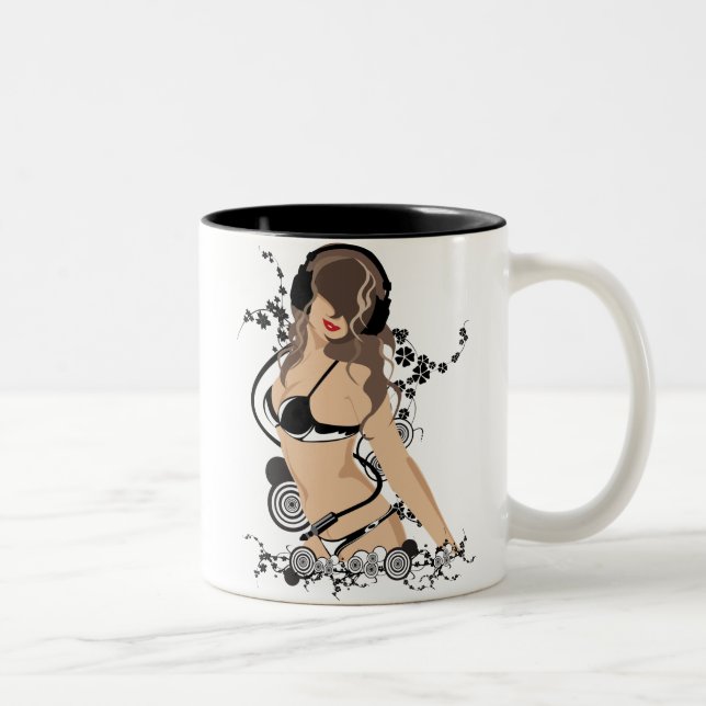 Caneca De Café Em Dois Tons beleza da música (Direita)