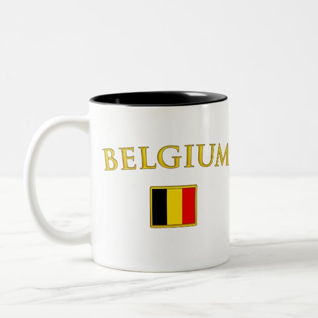 Caneca De Café Em Dois Tons Bélgica dourada (Esquerda)