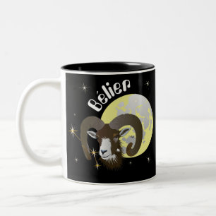 Caneca De Café Em Dois Tons Bélier 21 mars 20 Tasses au avril