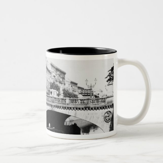 Caneca De Café Em Dois Tons Belle-Alliance constrói uma ponte sobre, Berlim, (Direita)