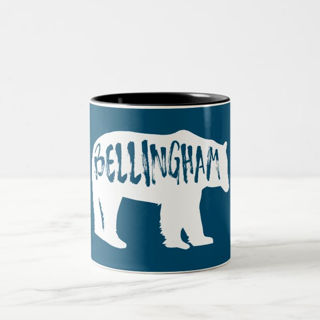 Caneca De Café Em Dois Tons Bellingham Washington Bear (Centro)