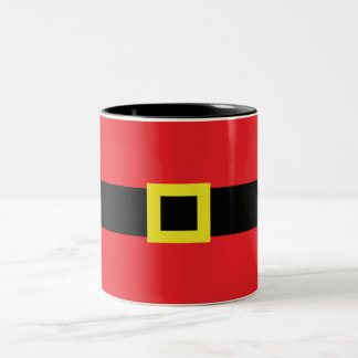 Caneca De Café Em Dois Tons Belly do Papai Noel com Belt Buckle Vermelho