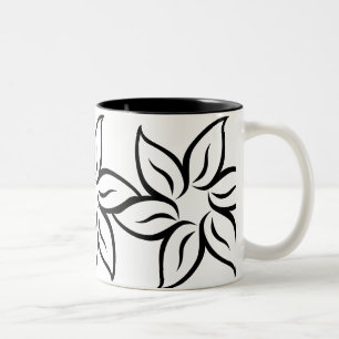 Caneca De Café Em Dois Tons Belo Campeonato de Flores