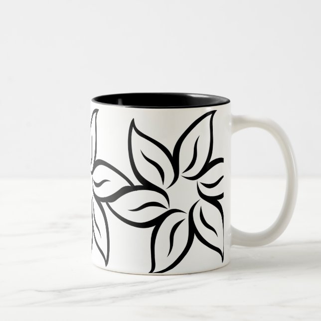 Caneca De Café Em Dois Tons Belo Campeonato de Flores (Direita)